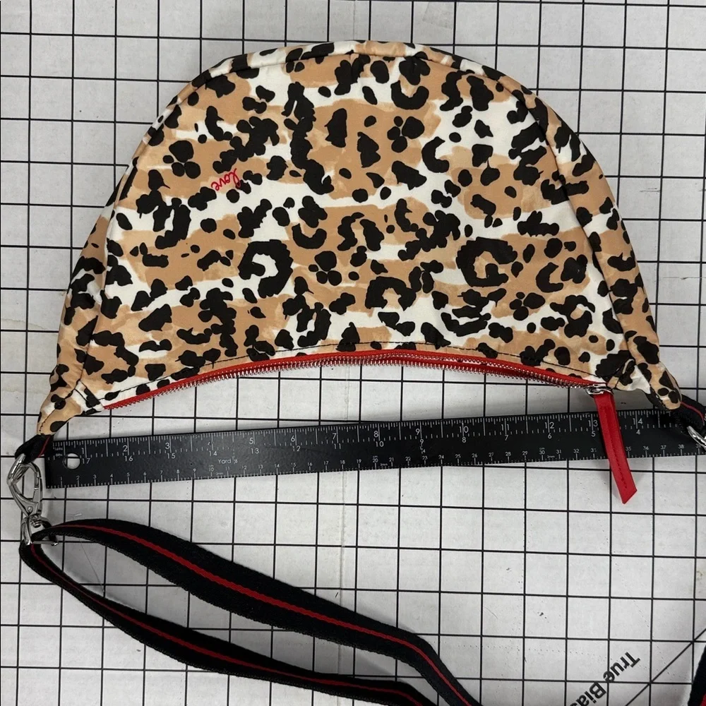 Brighton Spotted Love Swing Bag Leopard Print Crossbody Adjustable Strap OS
